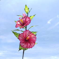 花かご　アメリカンフラワー（ディップフラワー） バラ♡輝き♡アメリカンフラワー♡ディップアート アート