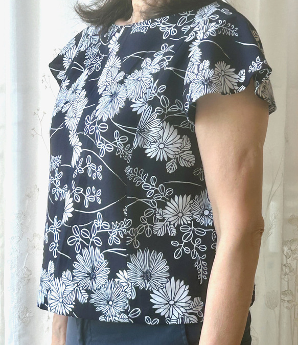 浴衣リメイクブラウス夏！綿 6枚目の画像