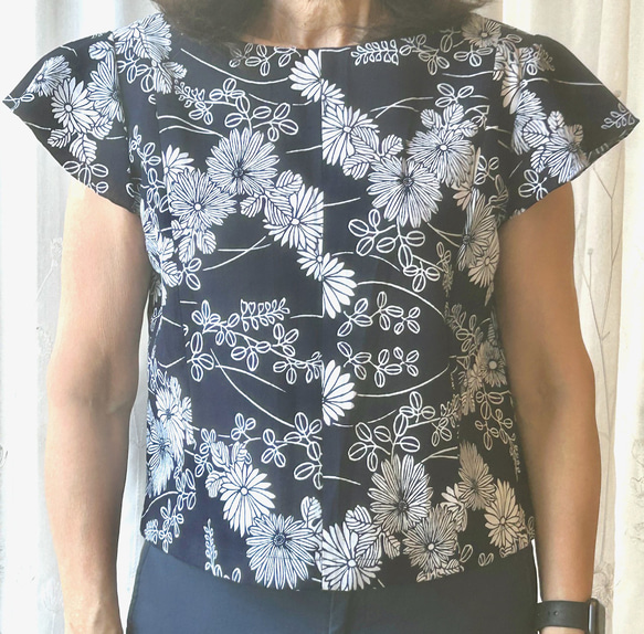 浴衣リメイクブラウス夏！綿 5枚目の画像