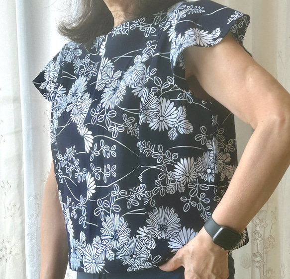 浴衣リメイクブラウス夏！綿 7枚目の画像
