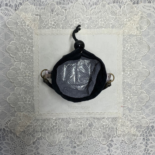 ペットボトルカバーミニ リバティアーカイブギンガム/ブラック