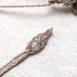 ラリマー天然石マクラメネックレスmac390エスニックアジアンエキゾチックなアレルギーフリーのアクセサリー 7枚目の画像