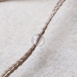 ラリマー天然石マクラメネックレスmac390エスニックアジアンエキゾチックなアレルギーフリーのアクセサリー 6枚目の画像