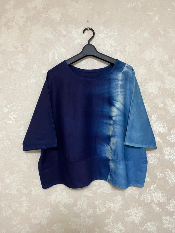 122藍染めチュニック(絞り染め) チュニック GOODWAY 通販｜Creema  