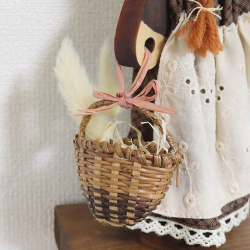 木製ドール*赤毛のアンのお人形（ウッデンドール/カントリードール