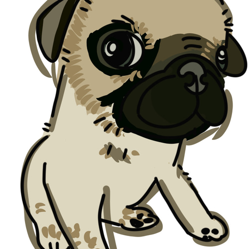 手書きアート 似顔絵オーダー ペット 似顔絵 イラストオーダー