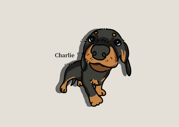 【 オーダー 】似顔絵 ペット ペット似顔絵 似顔絵オーダー ペット肖像画 おしゃれ 2匹/1名1匹