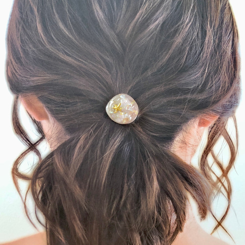 海の煌めきレジンヘアゴム ヘアゴム soda blue 通販 18005264