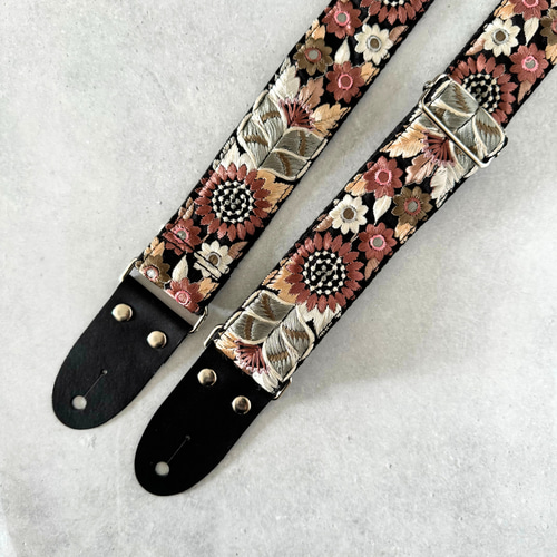 インド刺繍リボン ギターストラップ アコギ ベース その他ケース
