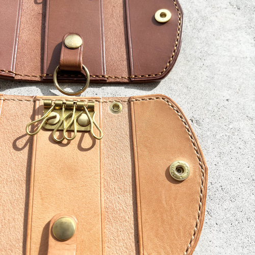 三つ折りキーケース 4連 キーケース closer-okinawa 通販 18005532