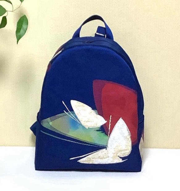 SOLD【一点もの】リメイク帯 上品な着物のリュック／C73