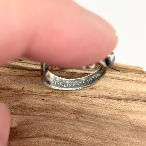Sterling 925 ヴィンテージスプーン リメイク シルバー リング Sterling 925 ヴィンテージスプーン リメイク シルバー リング