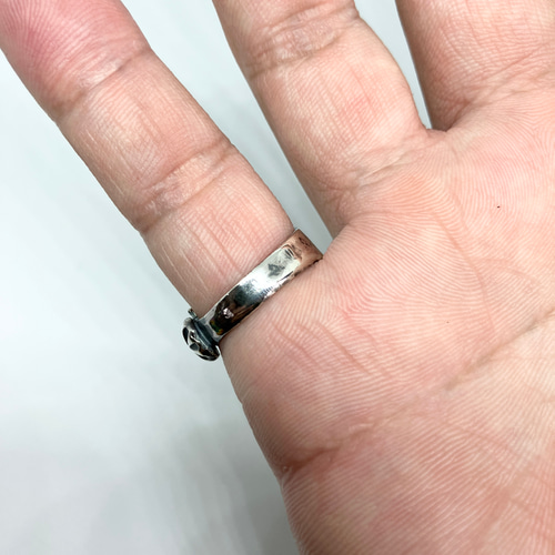 ハンドメイドのシルバースプーントップ インディアンジュエリー風 ハンドメイドのシルバースプーントップ インディアンジュエリー