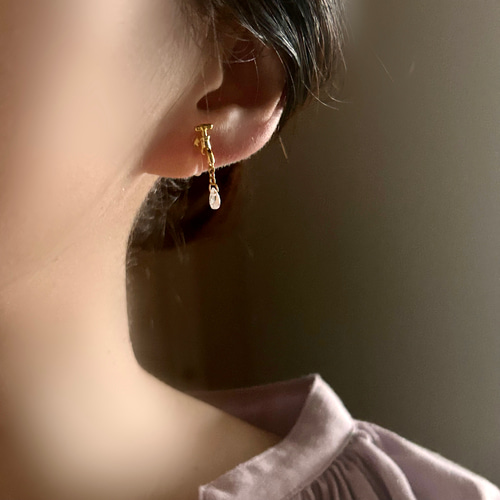 Jaguchi bijou earring faucet 蛇口のイヤリング ビジュー シンプル