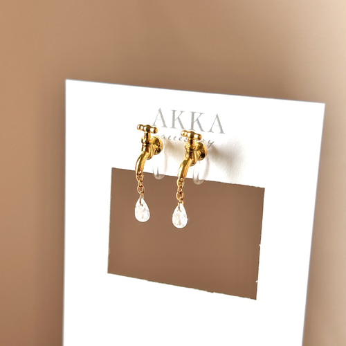Jaguchi bijou earring faucet 蛇口のイヤリング ビジュー シンプル