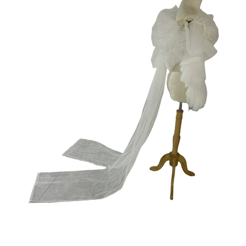 ベール風ボレロ ソフトチュールトップス ドレスアレンジ シンプル  