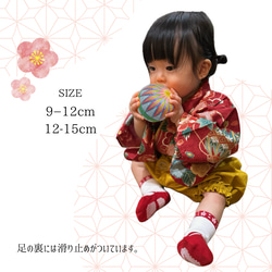 【即納可】小さなこどものベビー袴/さくら×クリーム【セパレート】 9枚目の画像