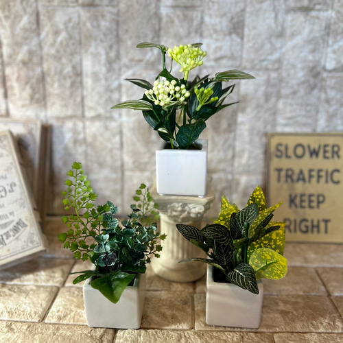 光触媒 人工観葉植物 ウォールグリーン フェイクグリーン ストレチア花