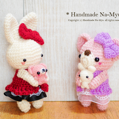 ☆即日発送☆Mサイズ：ふわふわワンピースウサギorクマ（miniクマ  