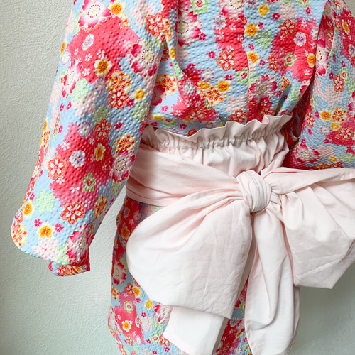 子ども浴衣 90㎝ リップル 花柄 子供服 ハレノヒ 通販 18006599