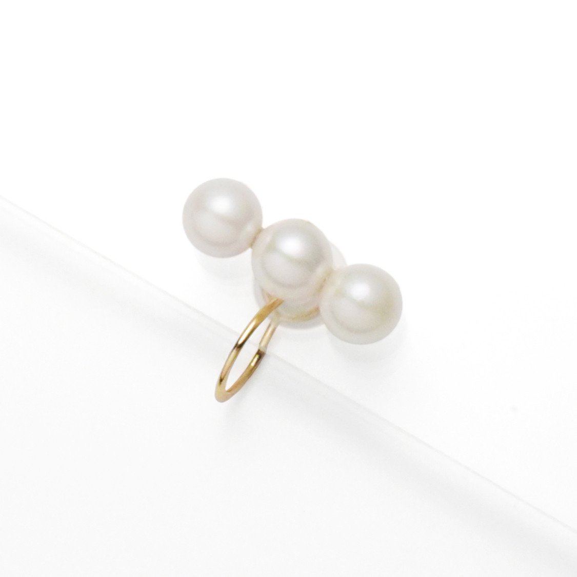 K10YGあこや真珠5-5.5mmトリプルバー プチイヤーカフ 9,372円