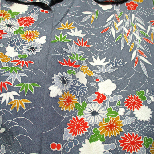 和の布創作服> 丹後ちりめんのマニッシュなブラウス 絹 着物 和の布創作服> 丹後ちりめんのマニッシュなブラウス 絹 着物