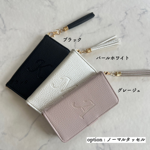 期間限定価格♡全機種対応 イニシャル入り 高品質レザー使用 手帳型