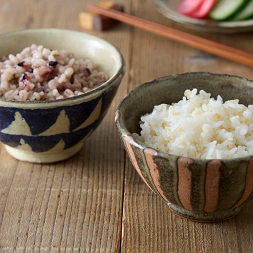 RO-5005A 美濃焼伝統工芸士 路山窯 組飯碗揃【日本製】（陶器 茶碗