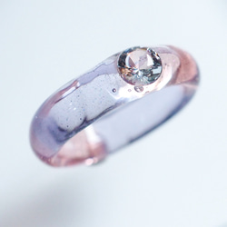 water ring／ピンク×パープル 2枚目の画像