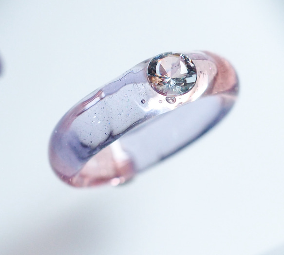 water ring／ピンク×パープル 2枚目の画像