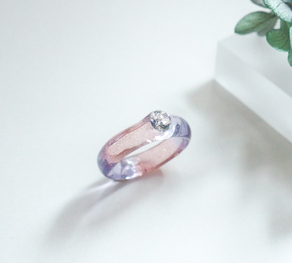 water ring／ピンク×パープル 1枚目の画像