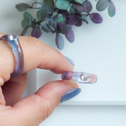 water ring／ピンク×パープル 5枚目の画像