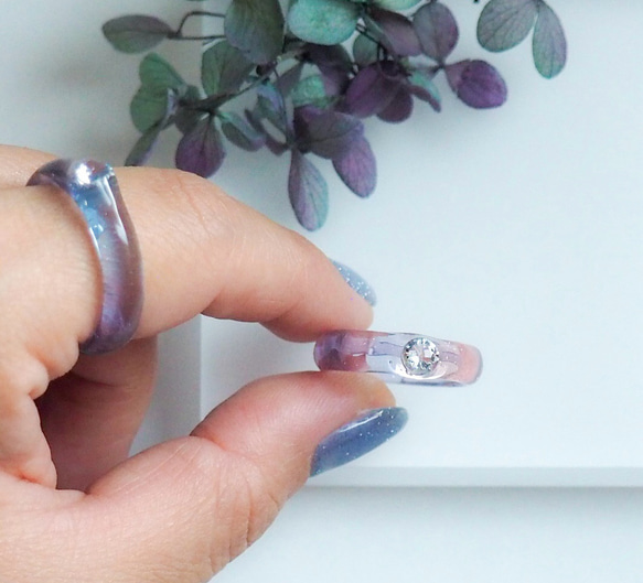 water ring／ピンク×パープル 5枚目の画像