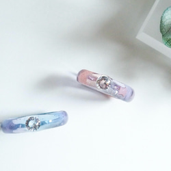 water ring／ピンク×パープル 17枚目の画像