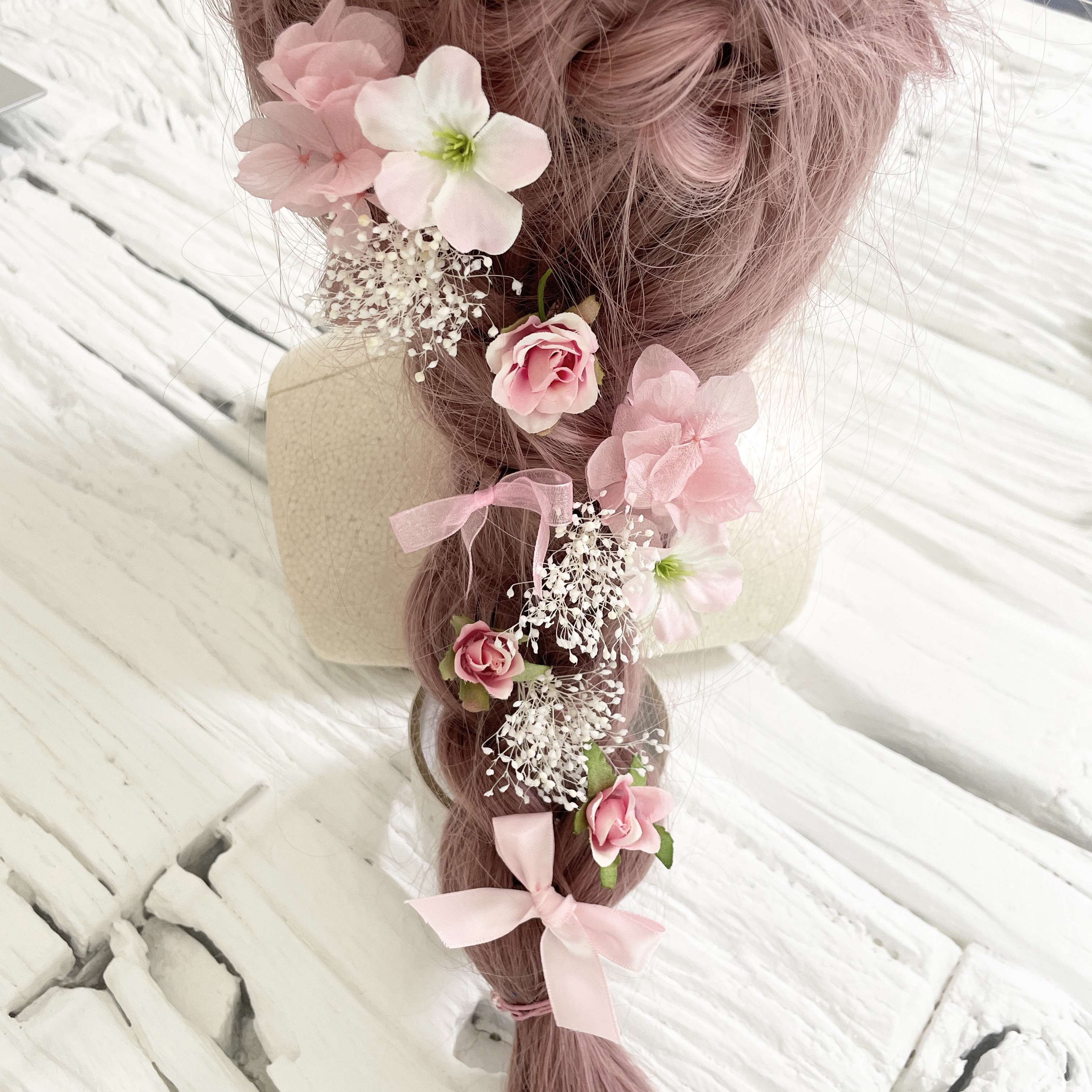 【人気ショップが最安値挑戦！】 髪飾り ヘッドドレス シンプル ラプンツェル ピンク ヘッド ヘアアクセサリー