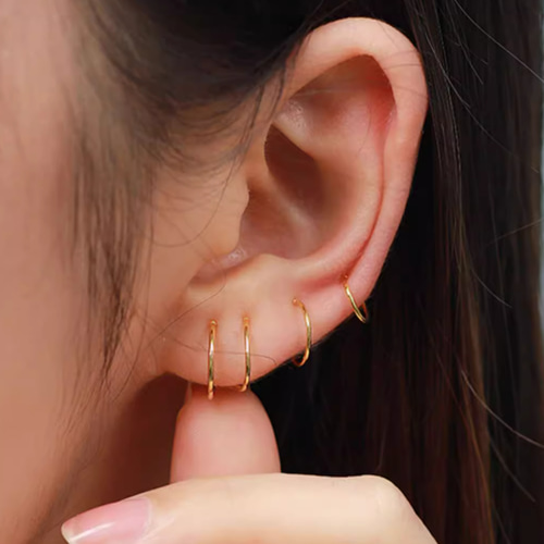 24K(片耳)K24純金フープピアス24金ピアス 24Kゴールドピアス24 24K(片耳)K24純金フープピアス24金ピアス 24Kゴールドピアス24