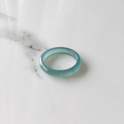 R100-010］ ジェイド JADE ヒスイ 本翡翠 くりぬき リング 天然石