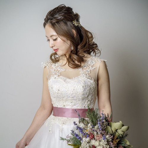 ウエディングドレス Aライン 前撮り フォトウエディング 2次会 披露宴  