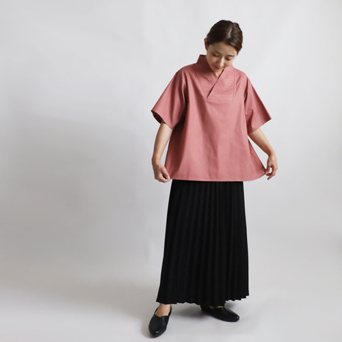 ラスト2 夏SALE 上質ギマ擬麻コットン 和装 重ね襟 Vネック
