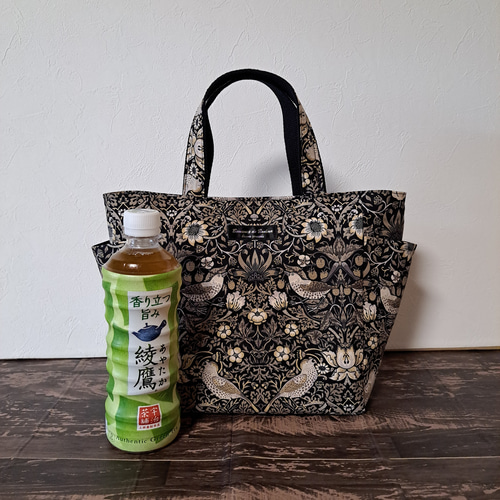 新色 ウィリアムモリスいちご泥棒 トートバッグ バッグインバッグ