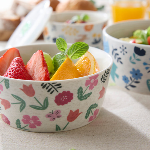 M●希少廃盤  カントリーウェア食器3客(15点)セット エマリエプレート 15cm kukka mokki レンジ・食洗機対応 おしゃれ
