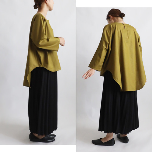夏ＳＡＬＥ　ギマ擬麻コットン　角襟　燕尾裾　幅広オーバーシャツ前開きジャケット　胸ポケット　ゆったり　黒　R76 送料無料）ラスト4 夏SALE 上下セットアップ ギマ擬麻