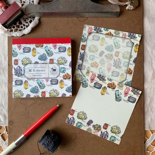 AN065-0095 ましかくメモ帳「鉱石」 メモ帳 ant!ant!!ant!!! 通販