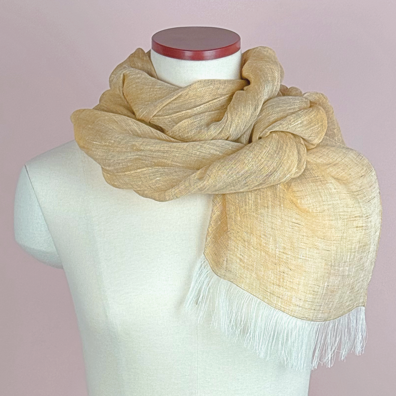 リネンストール（マスタード）