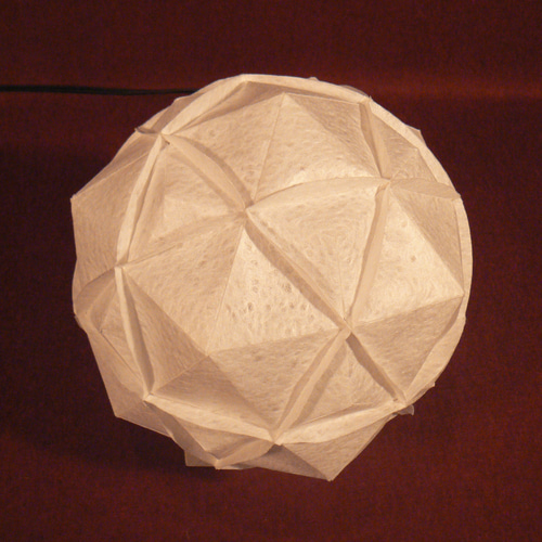 和紙の手作りランプシェード 美濃和紙使用 [稜] 1-1 どこにもない癒し