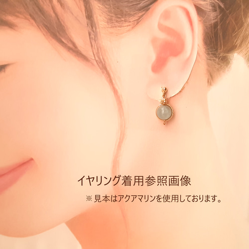 みっちゃん◆サイロメレーンデンドライト×モリオンピアス✧黒水晶 再販】大きめモリオン(黒水晶)14kgfピアス/イヤリング ring