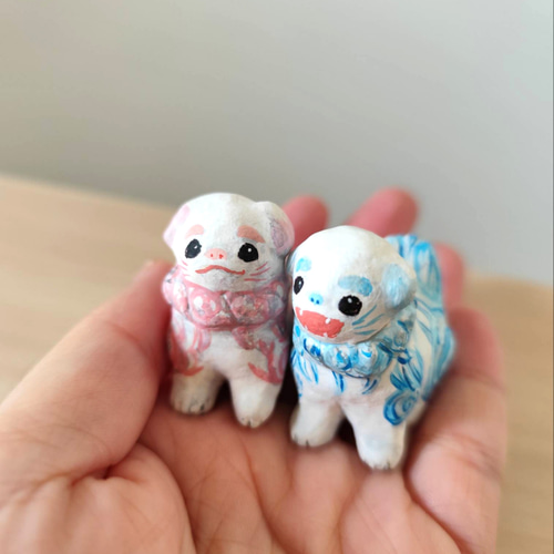 小さな守護ワン狛犬さん その他人形 ひなき 通販 18009383｜Creema