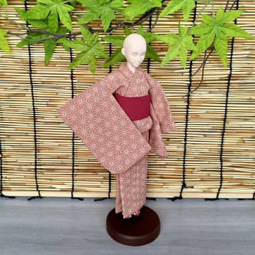 花咲く、麻の葉～桜色～【25～26cmドール浴衣】 おもちゃ・人形