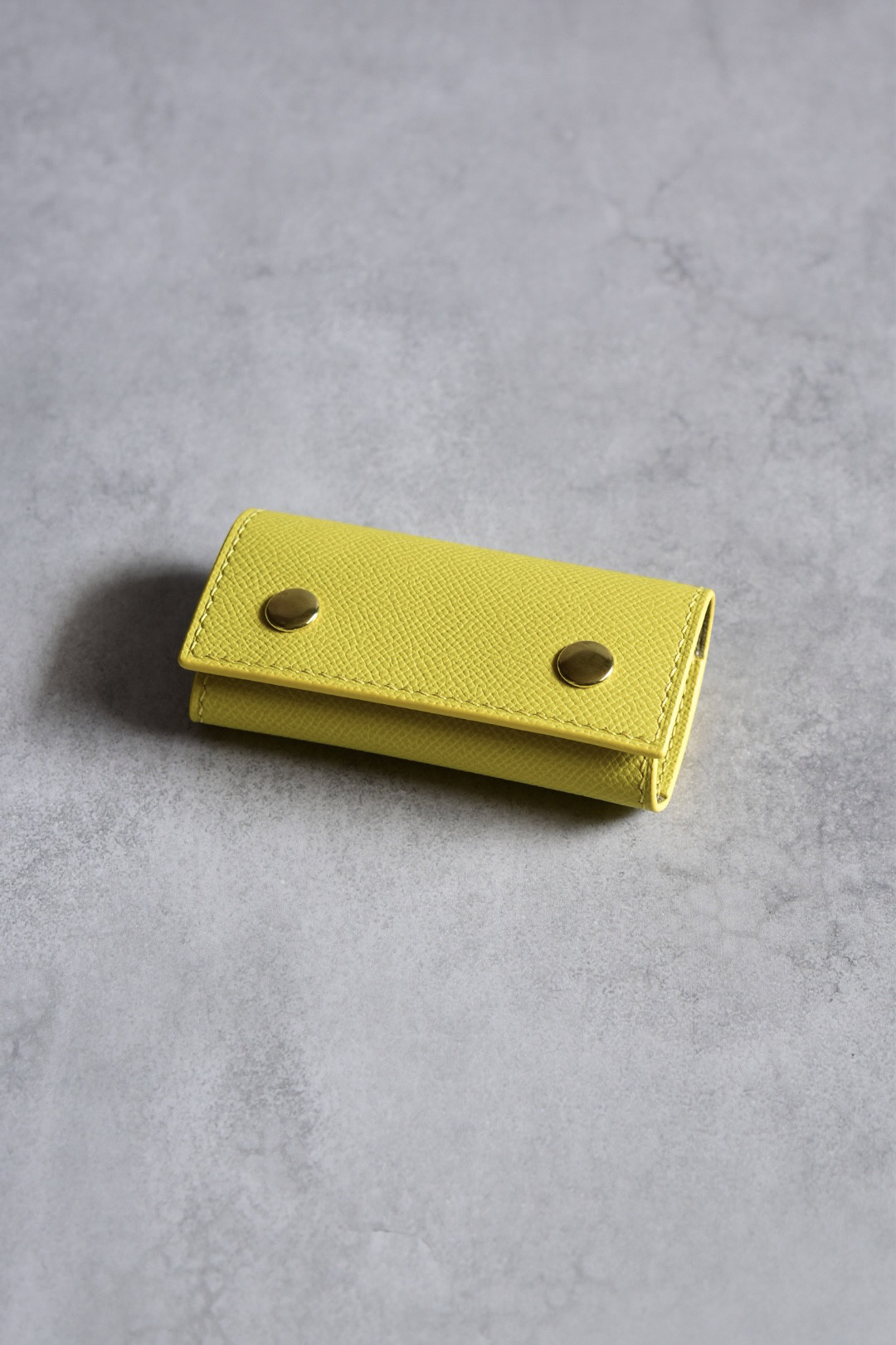 キーケース フランス産最高級レザー 黄色 イエロー レモン