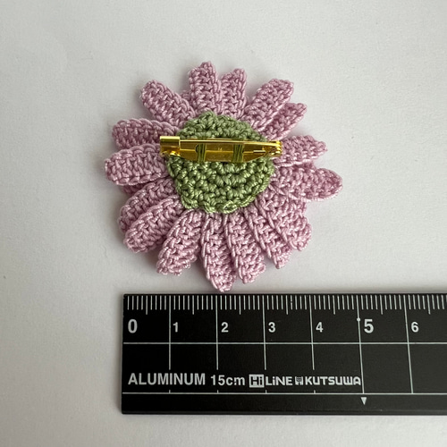 【アトリエCROCHET】アイリッシュ・クロッシェレース編み ガーベラブローチ m83454229397_1.jpg?1686666519